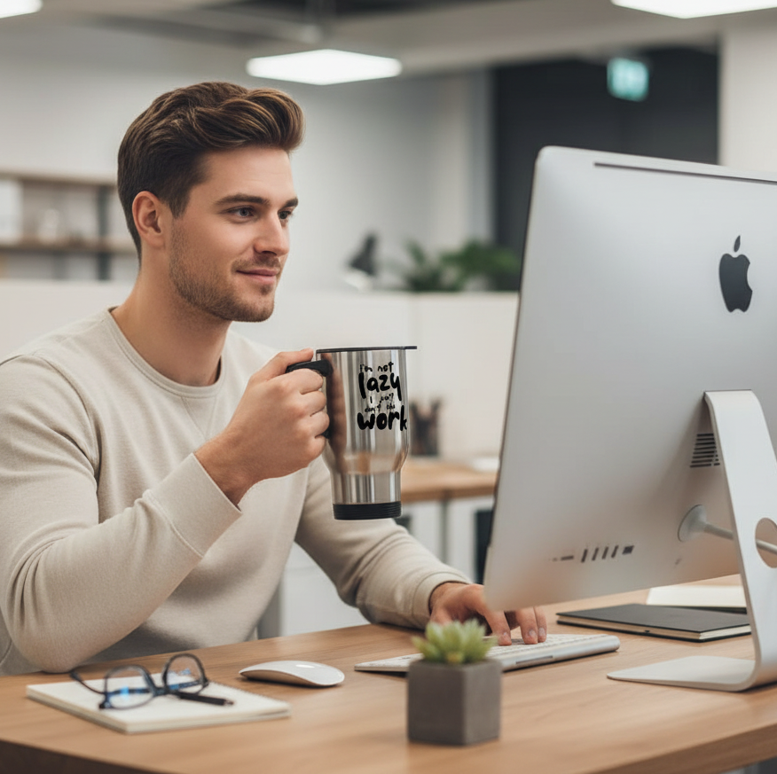 I'm Not Lazy - Premium Travel Mug