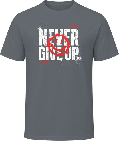 Never Give Up - Premium Graphic T Shirt