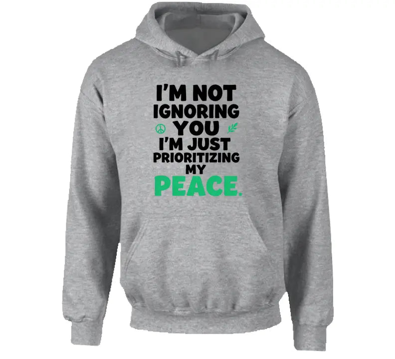 Prioritizing Peace - Premium Graphic Hoodie
