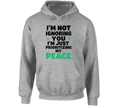 Prioritizing Peace - Premium Graphic Hoodie