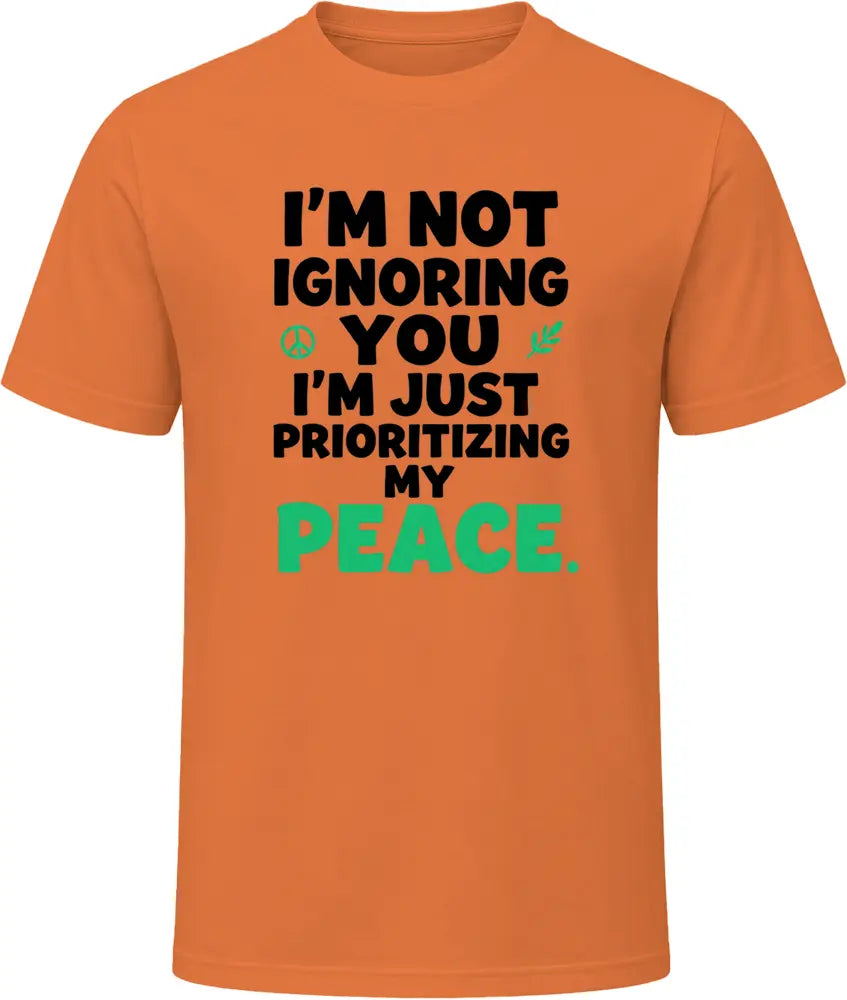 Prioritizing Peace - Premium Graphic T Shirt