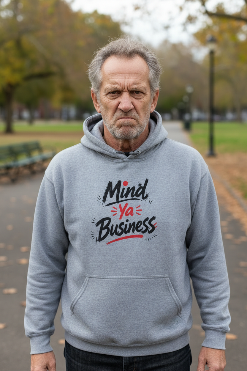 Mind Ya Business - Premium Graphic Hoodie